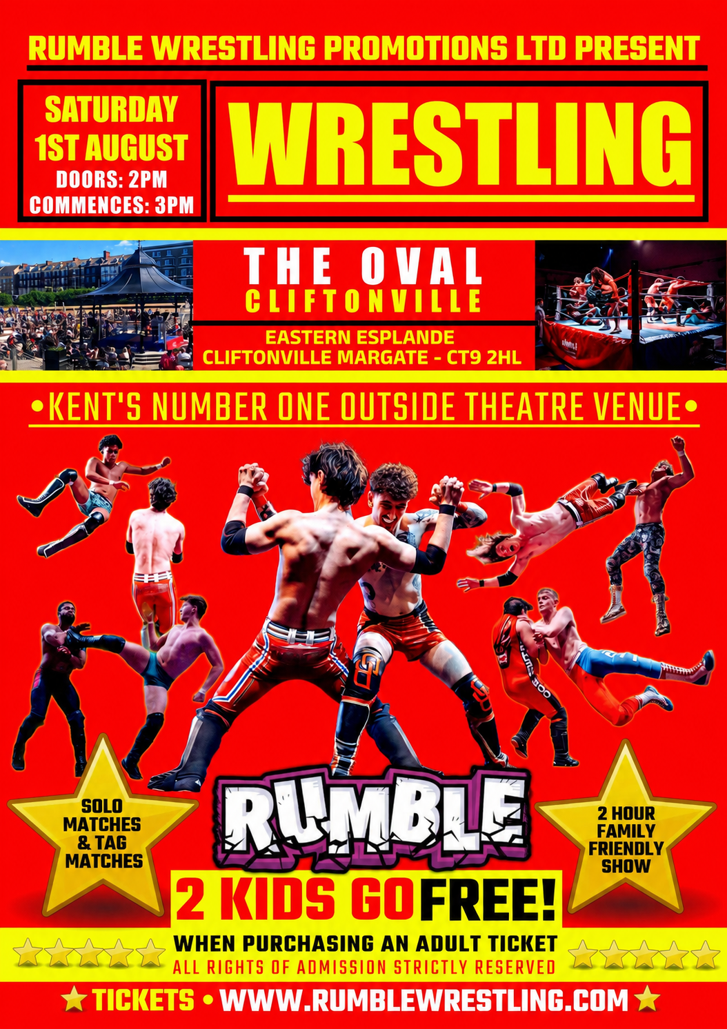 Rumble Wrestling returns to the Oval 